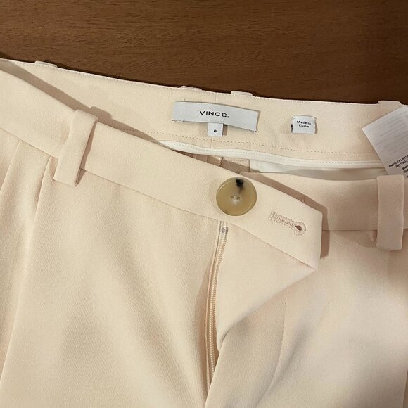Vince Drop-Waist Pleated Crepe Trouser (Size 0) - Picture 1 of 7